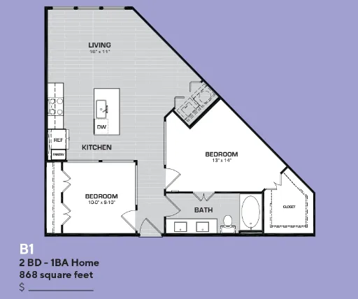 Bent Tree Lofts Floorplan 6