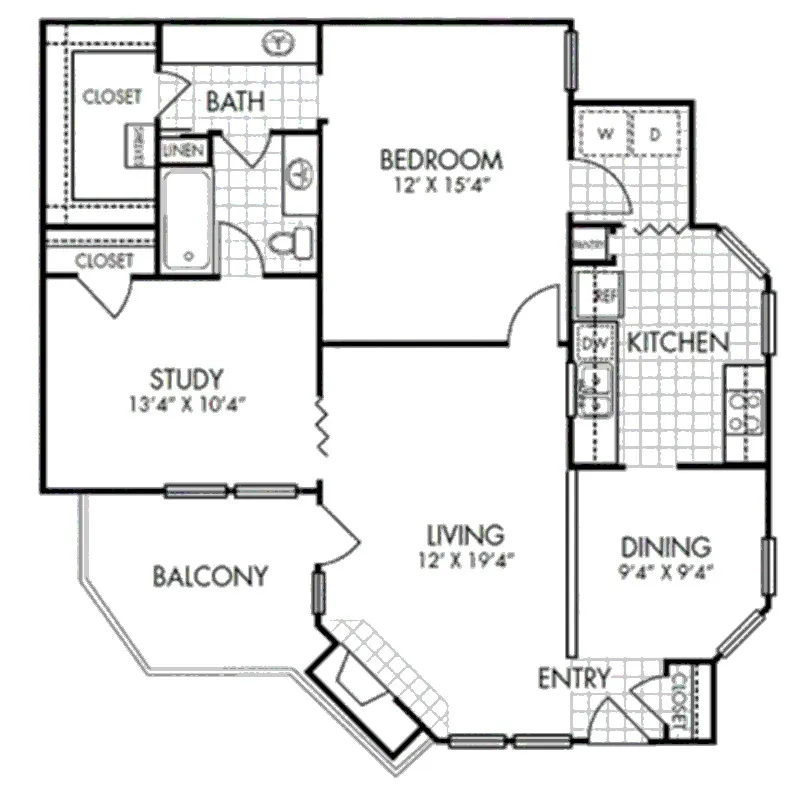BentTreeTrailsAddisonDallasApartmentFloorPlan6