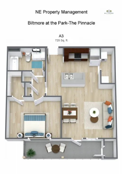 Biltmore at the Park floor plan 3