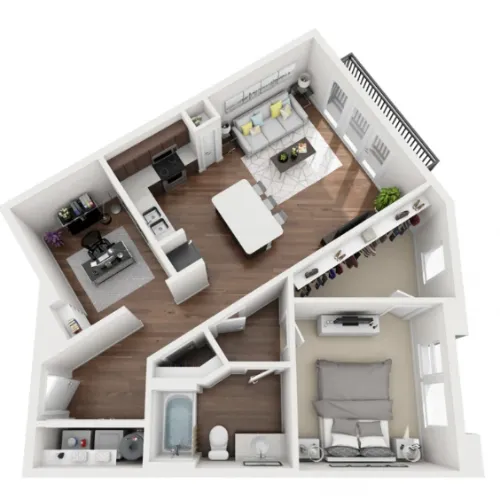 Burnet flats floorplan 4