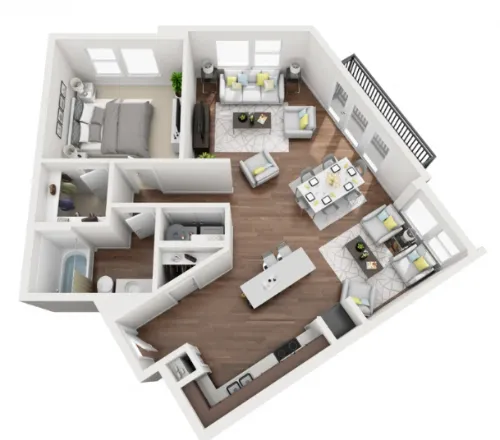 Burnet flats floorplan 5