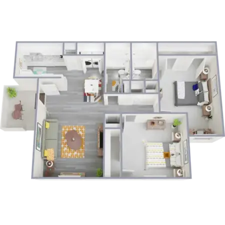 Candlelight Park Apartments Duncanville FloorPlan 2