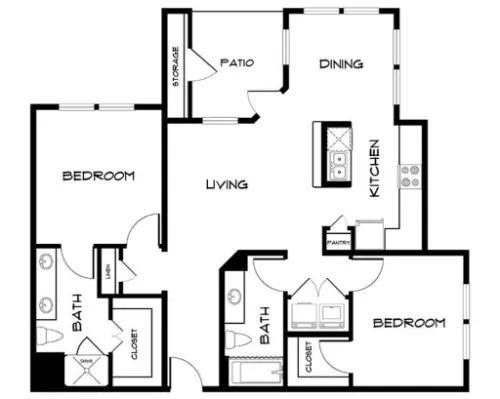 Cedar Springs Apartment Homes Floorplan 6