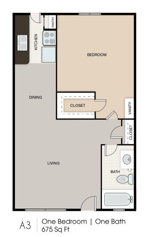 Chapel Creek Apartments Dallas Floor Plan 4