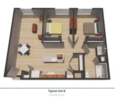 Cowan Place Fort Worth FloorPlan 3