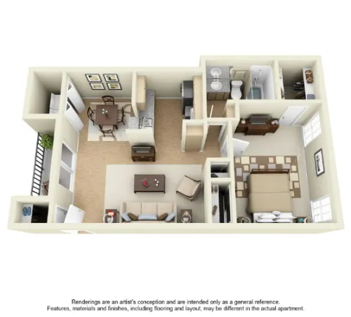 Creekside Villas Apartments floor plan 5