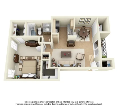 Creekside Villas Apartments floor plan 6