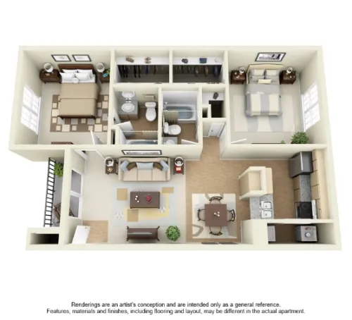 Creekside Villas Apartments floor plan 7