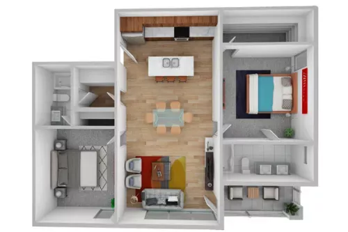 Cypress Lofts Sherman Floorplan 3