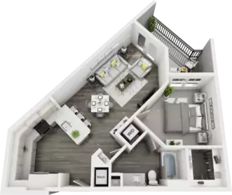 Domain at The One Forty Floorplan 3