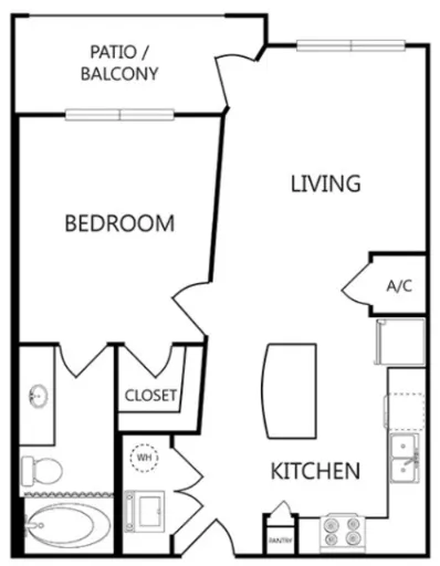 Dominion at Mercer Crossing Farmers Branch Apartment Floor Plan 2