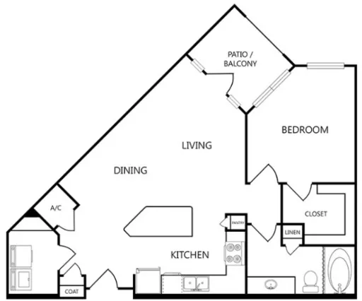 Dominion at Mercer Crossing Farmers Branch Apartment Floor Plan 3