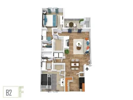 Fieldcrest Apartments Carrollton FloorPlan 4