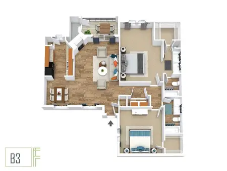 Fieldcrest Apartments Carrollton FloorPlan 5