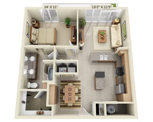 Fiori on Vitruvian Park Floorplan 1