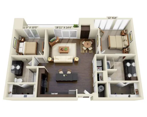 Fiori on Vitruvian Park Floorplan 3