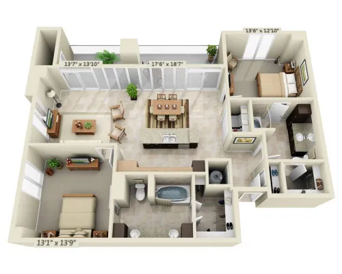 Fiori on Vitruvian Park Floorplan 5