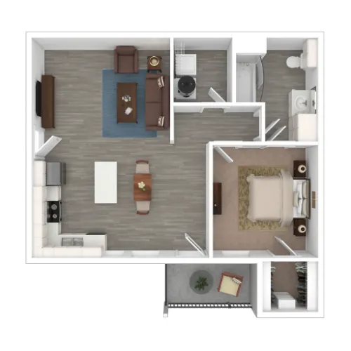 Four Cedars Apartments Gunter Floorplan 1