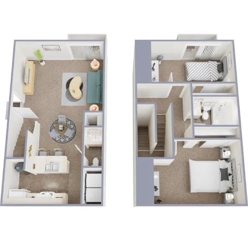 Fox Bend Apartments & Townhomes Floorplan 1