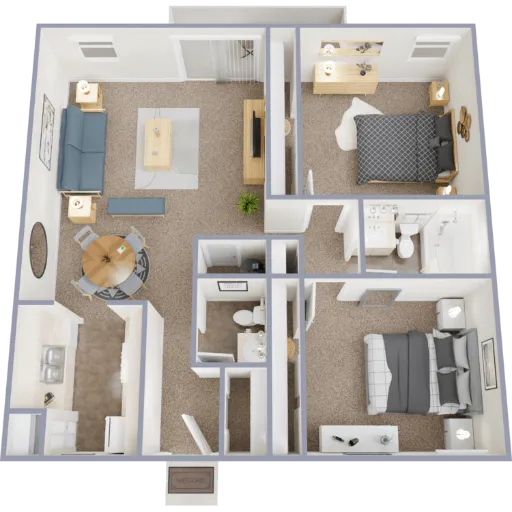 Fox Bend Apartments & Townhomes Floorplan 2