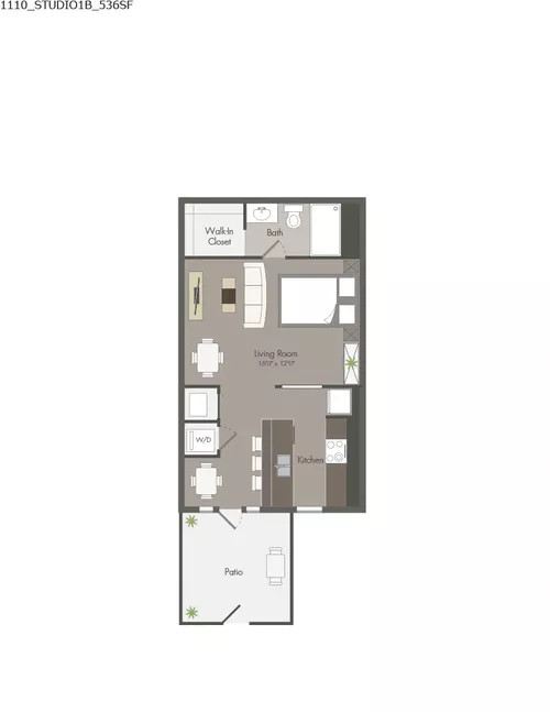 Gables Villa Rosa Floorplan 1