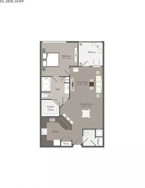 Gables Villa Rosa Floorplan 6