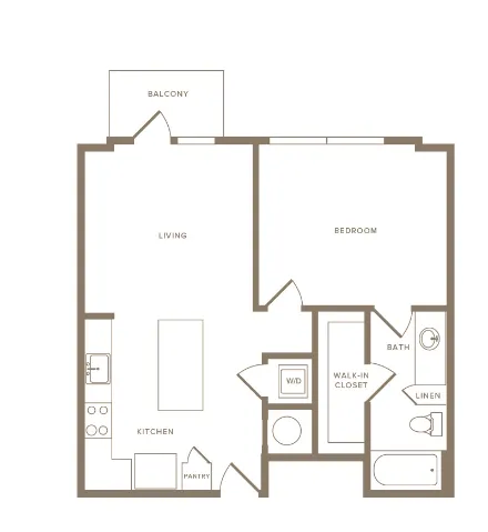 Hall Street Flats Dallas Apartment Floor Plan 6