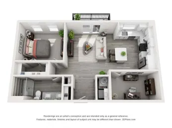 Harmony Luxury Apartments Floorplan 4