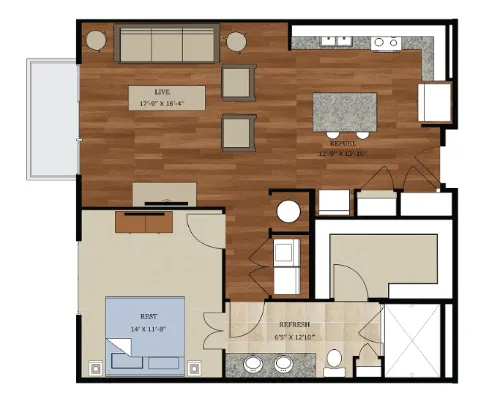 Haus 2828 floor plan 1