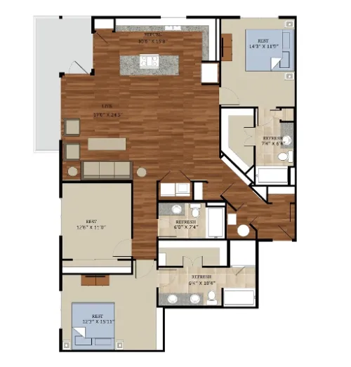 Haus 2828 floor plan 1