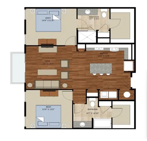 Haus 2828 floor plan 2