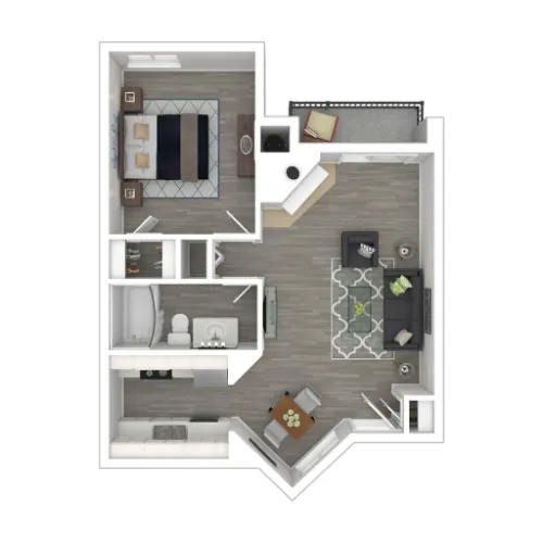 Hubbard's Ridge Apartments Garland Floorplan 1