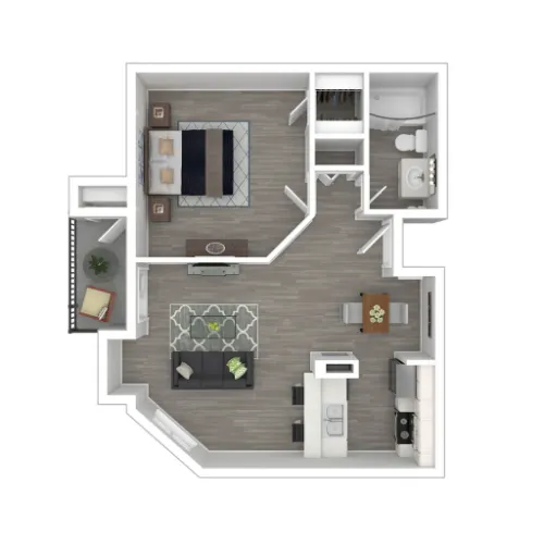 Hubbard's Ridge Apartments Garland Floorplan 3