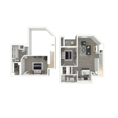 Hubbard's Ridge Apartments Garland Floorplan 5