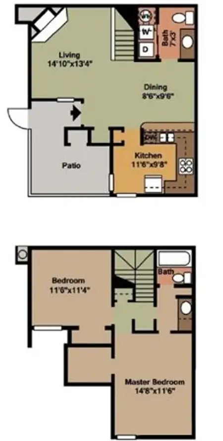 Huntington Cove Townhomes Farmers Branch FloorPlan 2