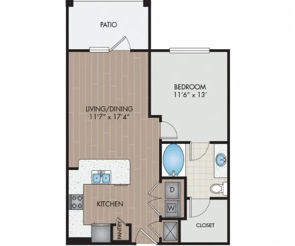 ICON at Ross Dallas Apartment Floor Plan 2