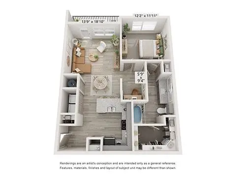 Jefferson Cedar Ridge Dallas 1BD FloorPlan 03