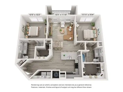 Jefferson Cedar Ridge Dallas 2BD FloorPlan 03