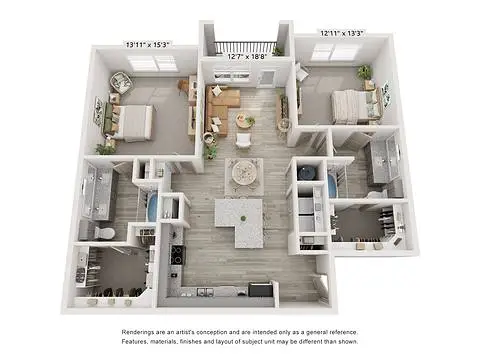 Jefferson Cedar Ridge Dallas 2BD FloorPlan 04