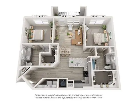 Jefferson Cedar Ridge Dallas 2BD FloorPlan 06