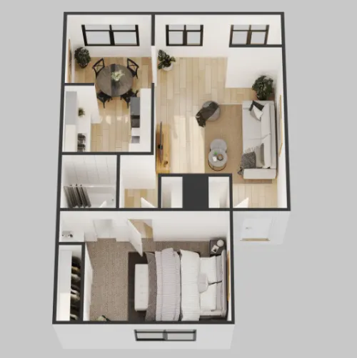 Lakeside Apartments floor plan 1