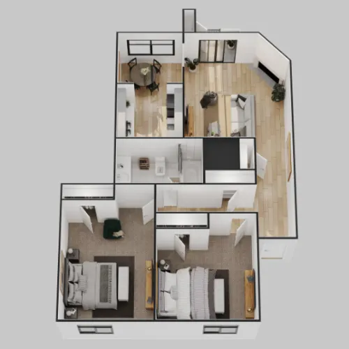 Lakeside Apartments floor plan 2