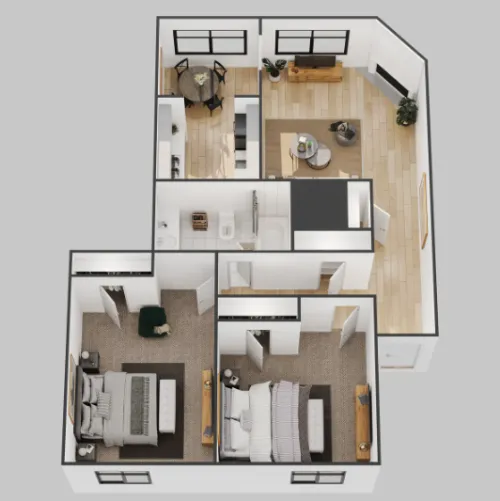 Lakeside Apartments floor plan 3