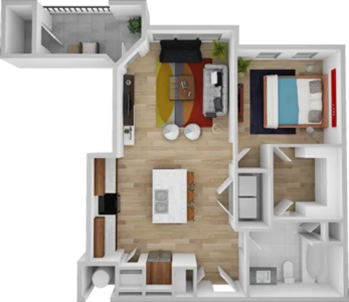 Lakeview Pointe Apartments floor plan 3