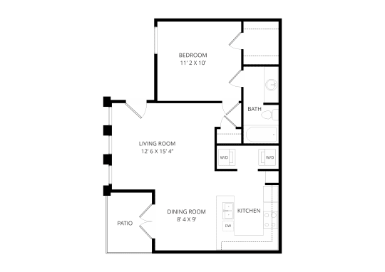 Lakewood on the Trail Dallas Apartment Floor Plan 3