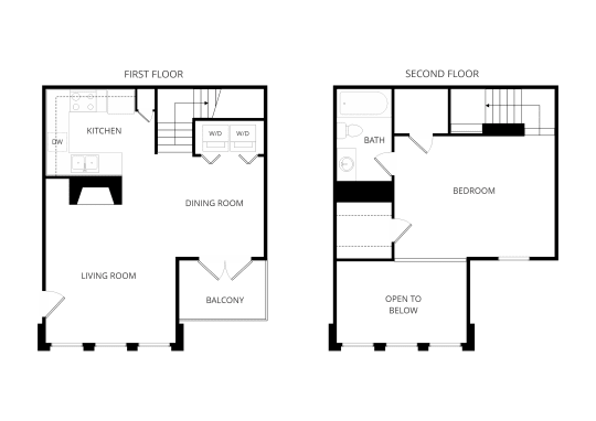 Lakewood on the Trail Dallas Apartment Floor Plan 4