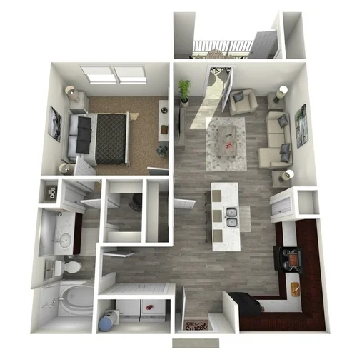 Lavon Senior Villas Garland Floorplan 1