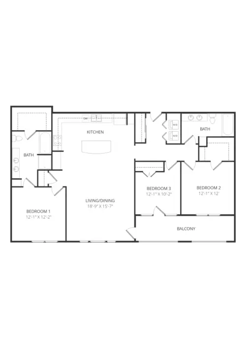 Lofts at Watters Creek 3bd FloorPlan 02