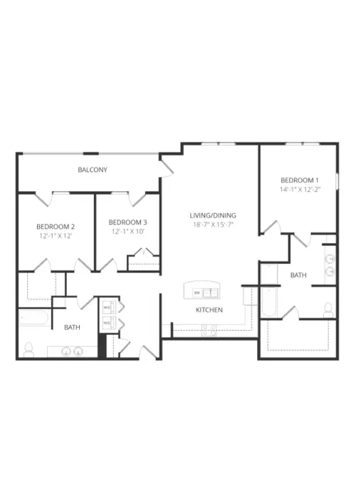 Lofts at Watters Creek 3bd FloorPlan 04