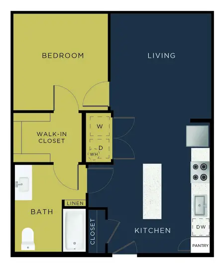 Lux on Main Carrollton FloorPlan 5